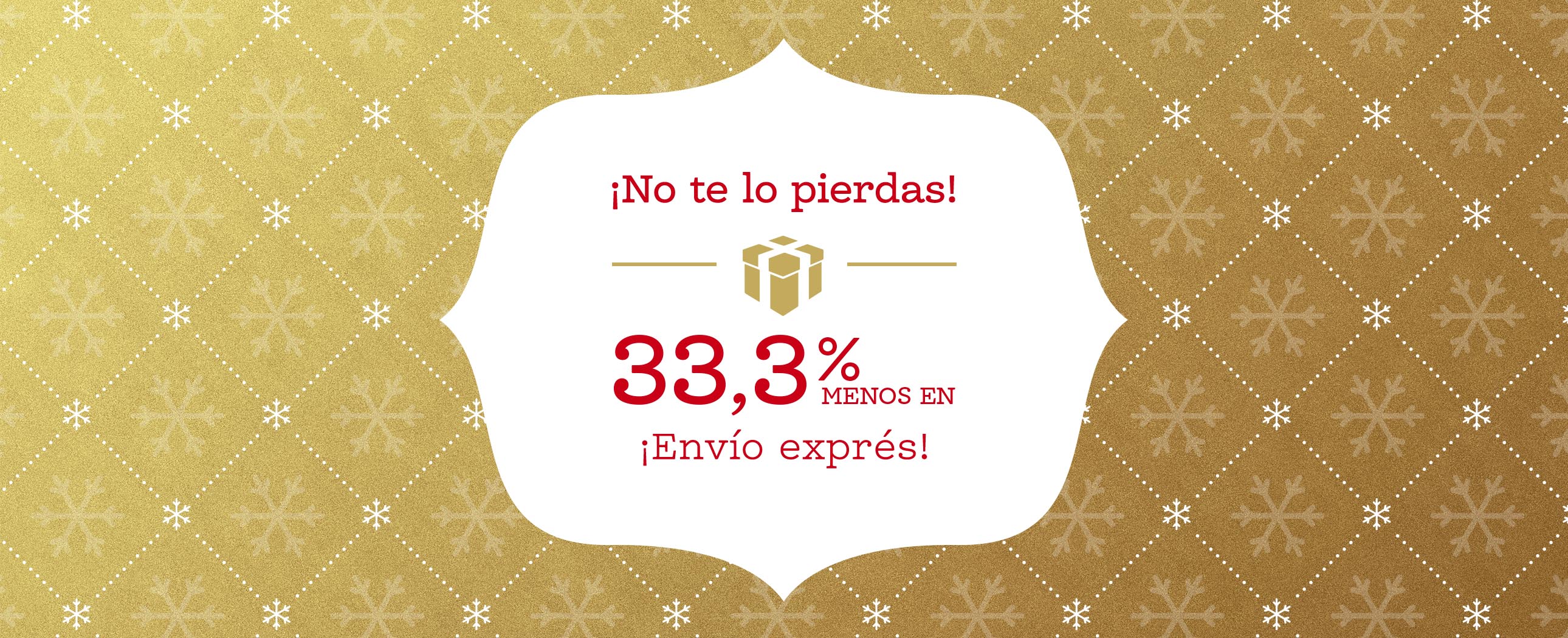 Envío exprés con un 33,3% de descuento